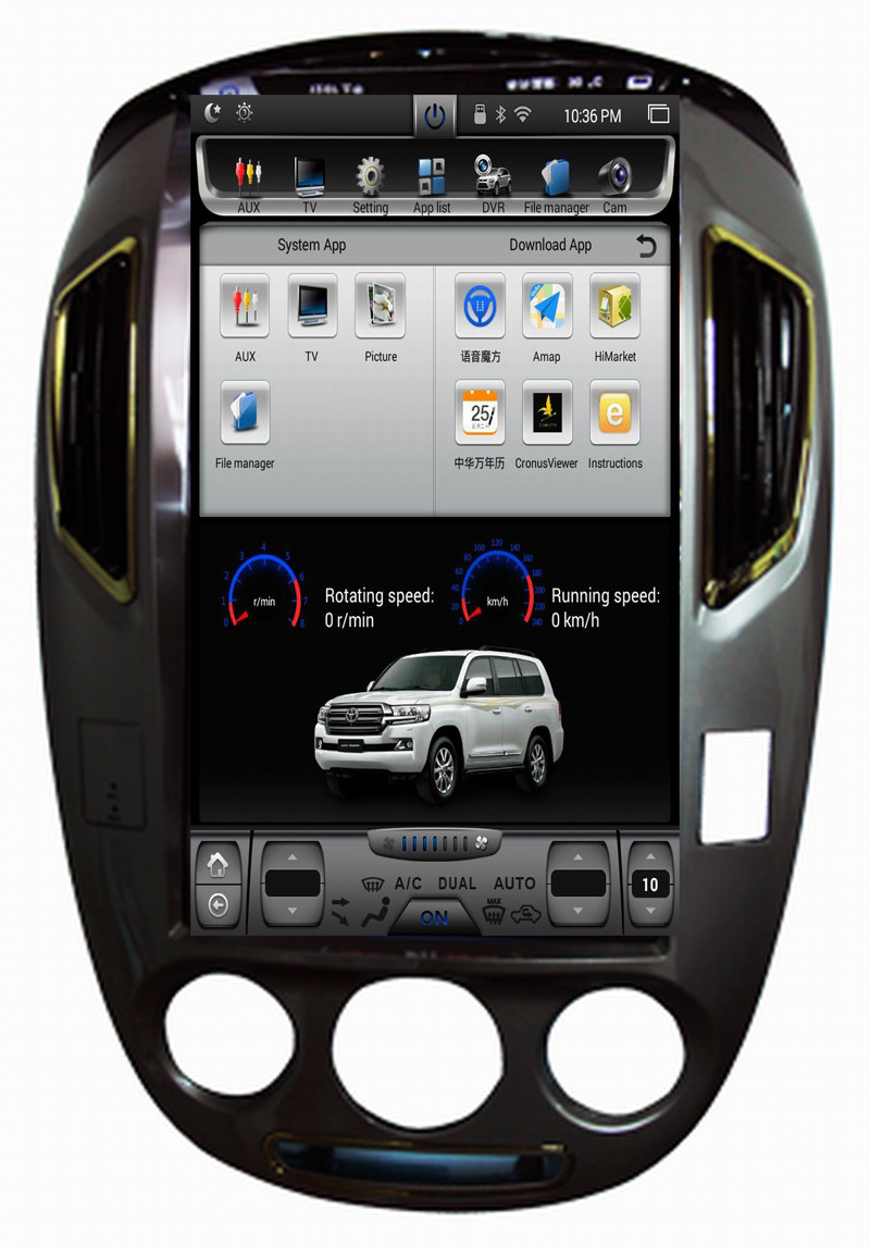 Ouchuangbo 14 inch digital screen dvd for Buick Excelle 2009-2014 with radio dual zone reverse camera androi 6.0 system