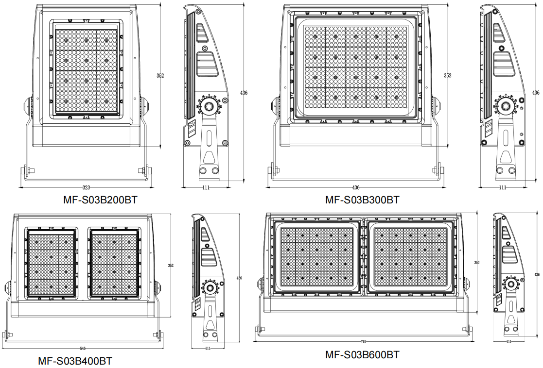 IP67 IK10 Long Lifespan High Power LED Flood Light With Overheart Protection For Airport Tower Crane