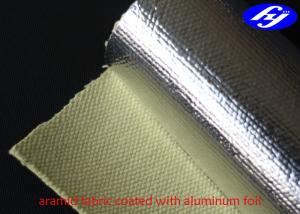 China Acid / Alkali Resistance Aramid Fiber Fabric Aluminum Foil Coated Fiberglass on sale