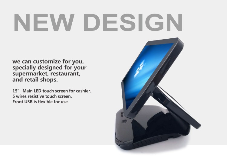 Windows 7/10 OS 15.6 Inch Touch Screen All In One POS System for Retail Point Of Sale