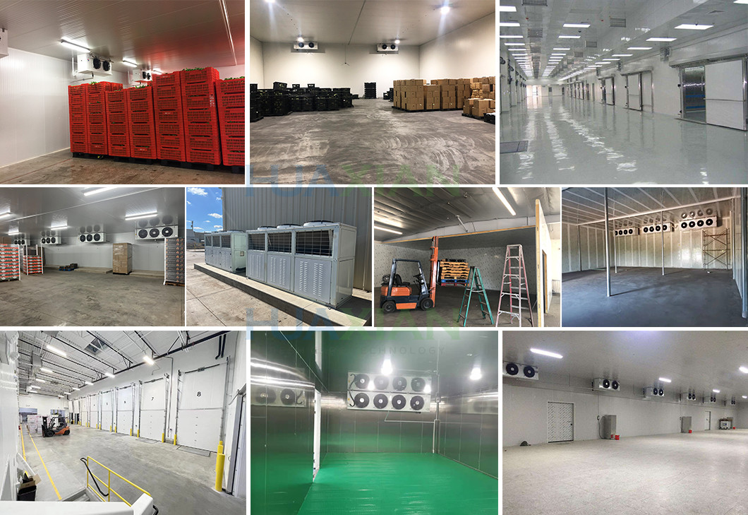 Medium Temperature Cold Storage Room 100mm Panel With Chiller Unit