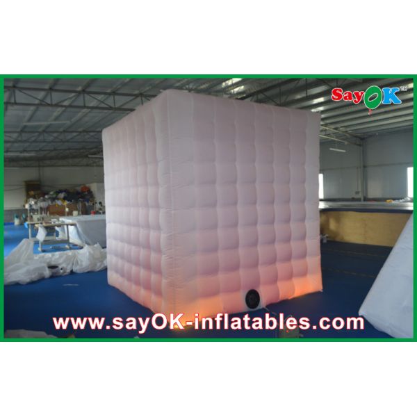 Inflatable Photo Booth Rental White Square Inflatable Photo Booth , Two Doors Wall Photo Booth Kiosk