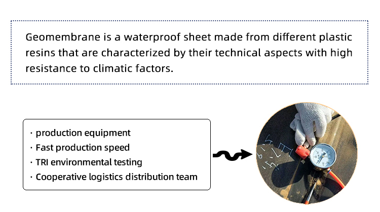 Waterproof Protection HDPE Drainage Isolation Geomembrane for Landfill