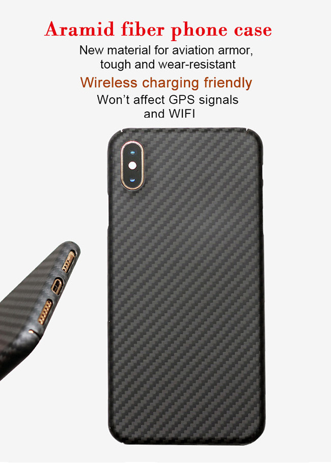 Slim Fit Aramid Fiber iPhone XS Max Mobile Phone Cases