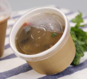 Buy cheap Custom Printed Noodle Soup Kraft Paper Cup With Lids through temperature range from -20℃ to 120℃; product