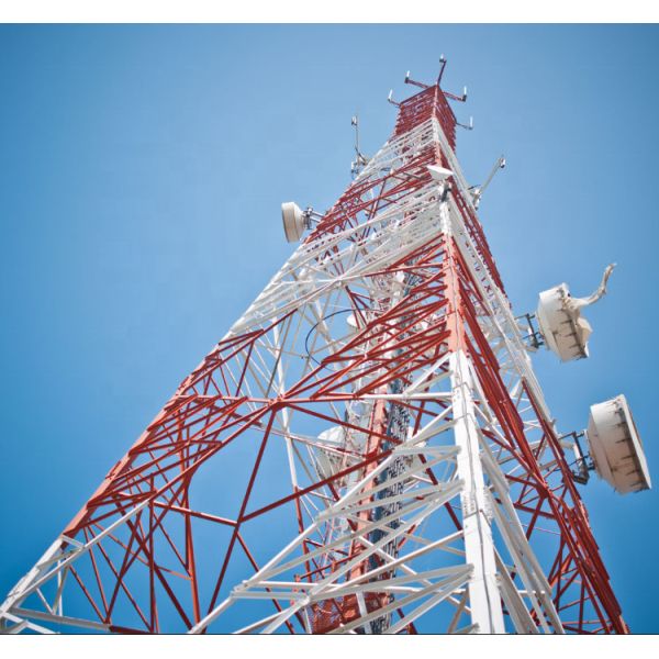 30 Ft Free Standing Tv Radar Internet 4 Legged Self Supporting Angular Lattice Steel Four Leg Communication Tower