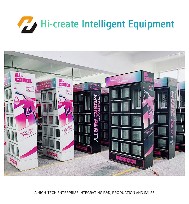 Automatic self service beer glass bottle combo vending machine for sale with cloud system credit card reader