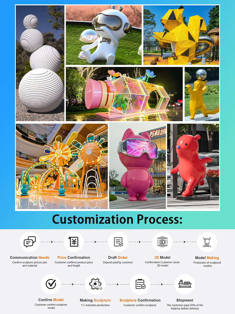 Large Glass Fiber Reinforced Plastic Frp Sculpture Support To Customize