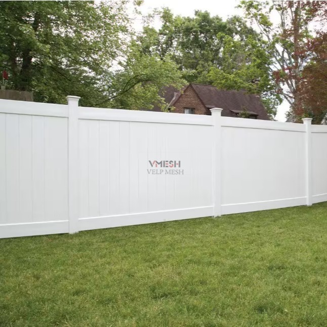 Outdoor 6 Ft White Pvc Privacy Fence Panels Easily Assembled