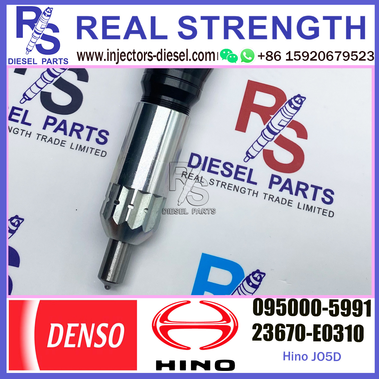 injector 095000-5995 23670-E0310 23670-E0311 for HINO J05D UD TRUCK common rail fuel injector 095000-5991 23670-E0310