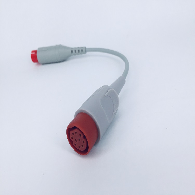 IBP Adapter cable for transducer compatible for Drager monitor