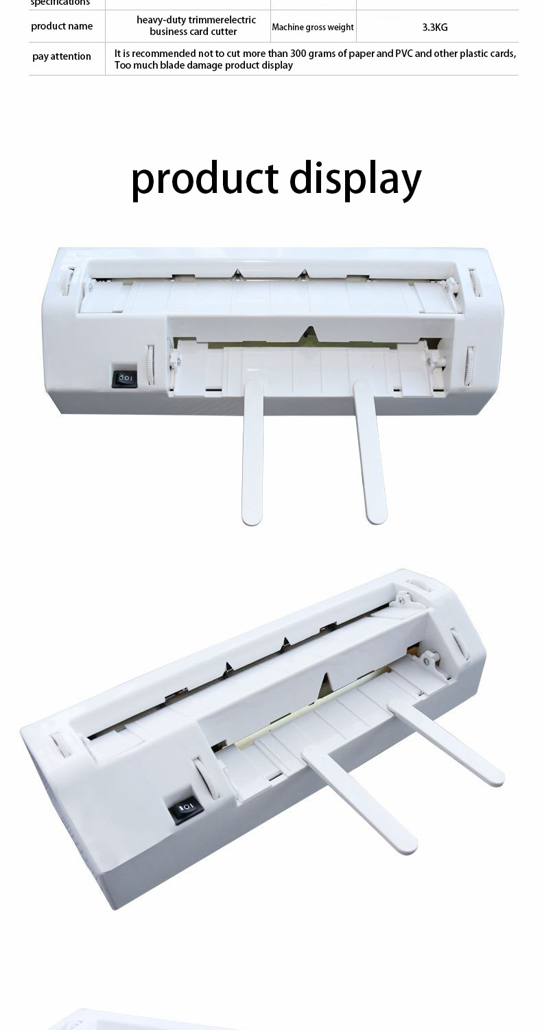 Automatic Card Cutting Machine 90x54mm Cutting Size for Home Office and School Needs