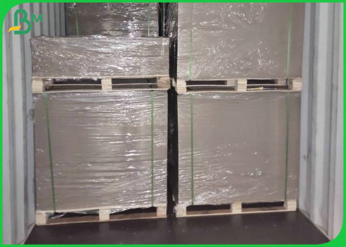 Sturdy 1.5mm Straw Cardboard Sheet 130cm * 90cm Compressed Grey Packing Board 