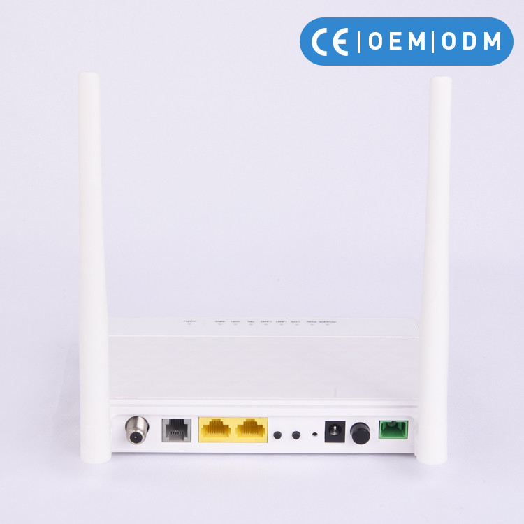 FTTX 1GE 1FE VOIP 2.4G WLAN CATV GPON ONT ONU