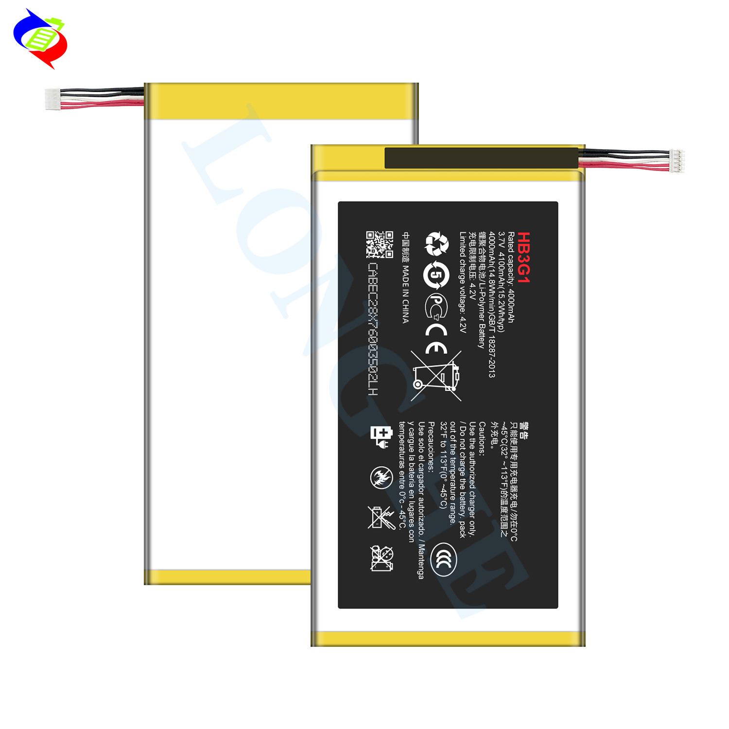 3.7V 4100mAh 15.2Wh HB3G1 For Huawei Mediapad T1 7.0 T1-701u T1-701ua Hb3g1h Battery