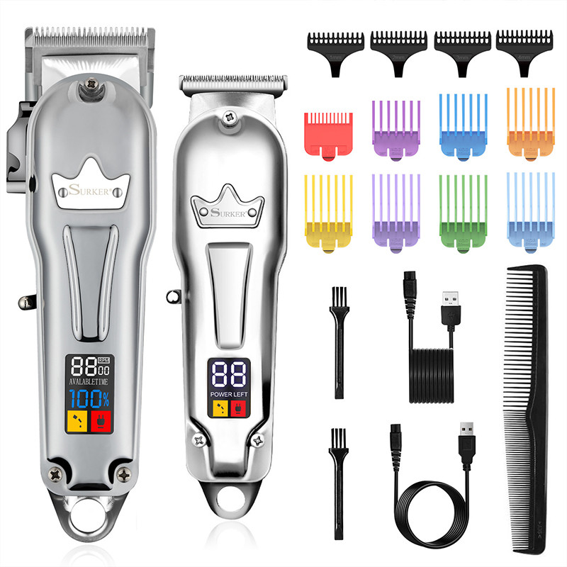 Rechargeable Adjustable Hair Trimmer Clippers 100v-240v Men Personal Care