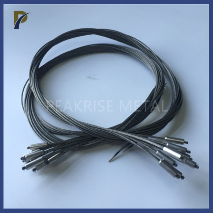 Diameter 5.0mm Tungsten Wire Electrode Cable Rope Properties Of Tungsten Wire For Vacuum Single Crystal Furnace