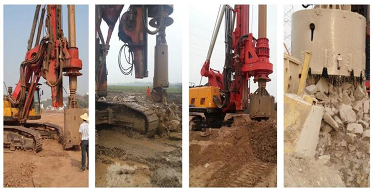 1500mm Diameter 16mm Thickness Bucket Auger Drilling For Bored Piles