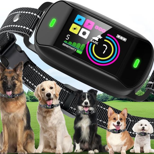 New Arrival Rechargeable Waterproof IP67 Dog Training Collar Smart Ultrasonic Anti-Barking Control Device Eco-Friendly Safe Made