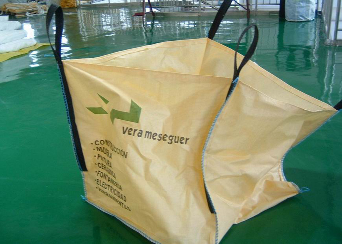 Heavy Duty FIBC Jumbo Bags , Circular / Tubular Big Bulk Packaging Bags
