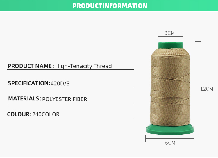 100% Polyester Strength Sewing Thread For Car Supplies Strength And Durable