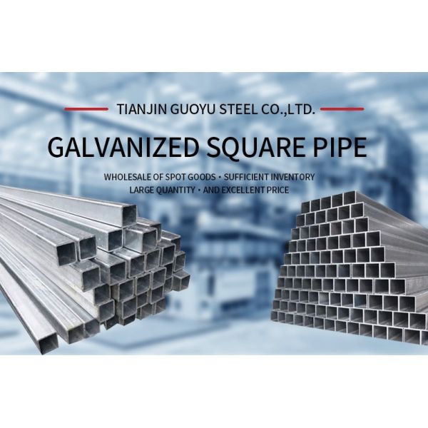 High Quality Q235 Q235B Hot-dip Galvanized square Tube for Construction, Customized Galvanized square Tube