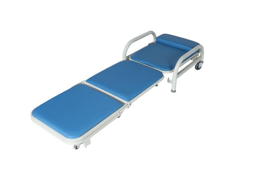 Deluxe Pvc Foldingattendant Chair , Blue Color Aluminum Fold Up Chairs