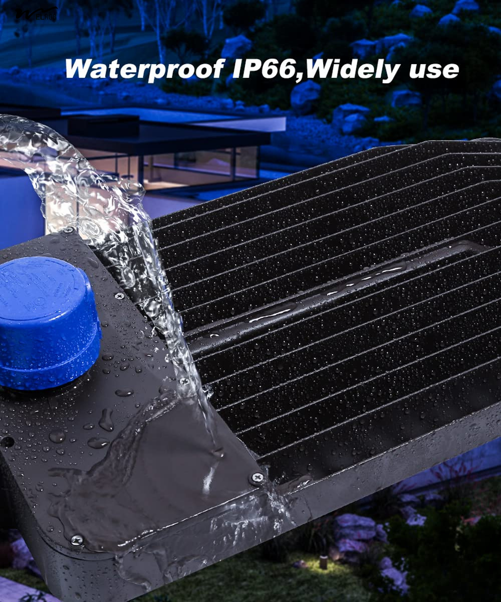 Outdoor LED Parking Lot Light with Adjustable Arm and Photoelectric Sensor IP65 Street Flood Safety Light