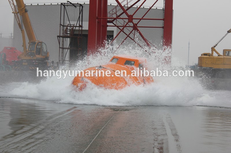 Marine Free Fall fiberglass Lifeboat for sale