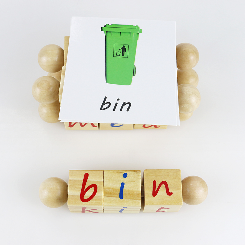 Alphabet Children Wooden Toys Blocks For Montessori Kindergarten Teaching