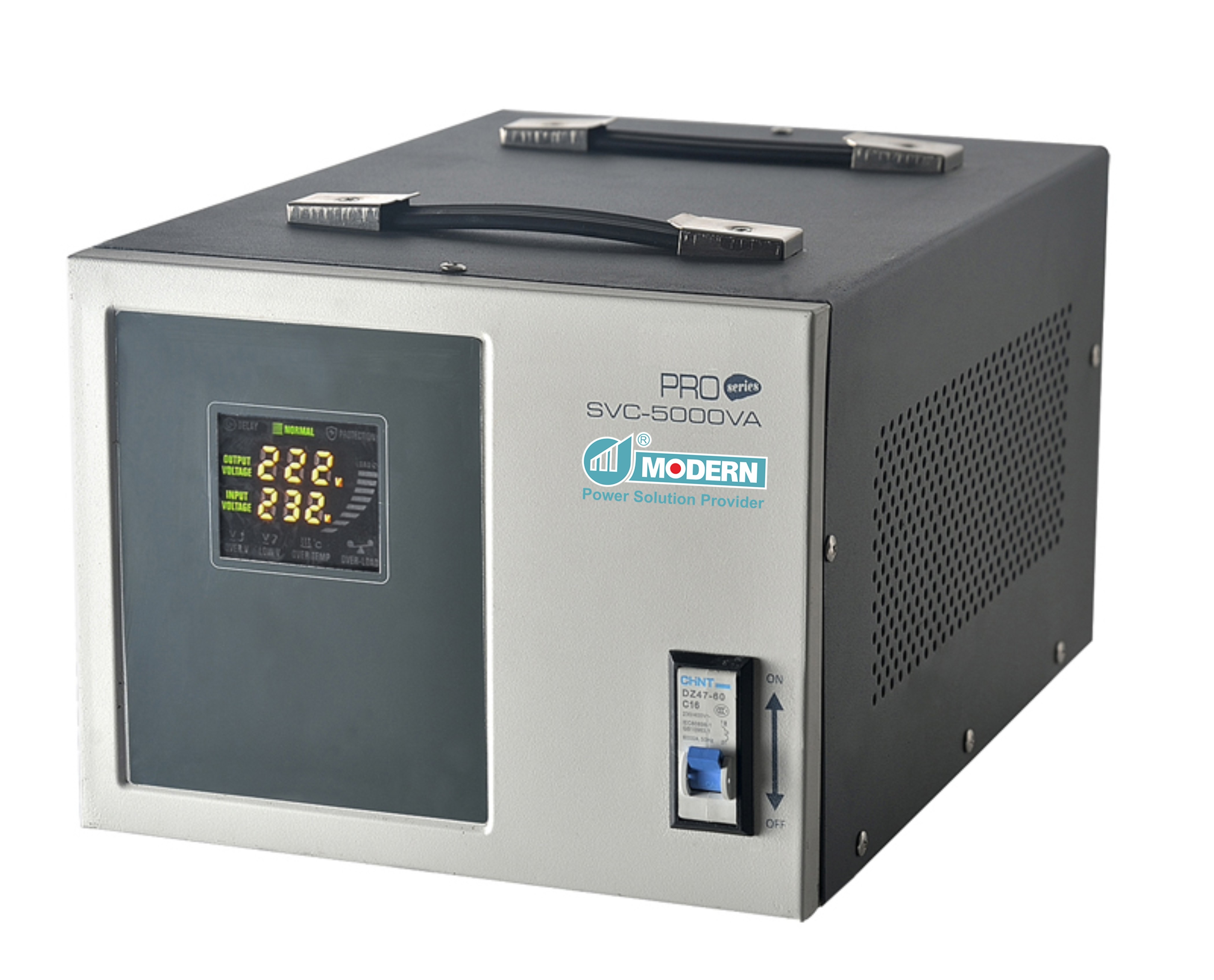 Copper / Alumimum SVC-0.5KVA~30KVA Avr Voltage Regulator Stabilizer IP20-54