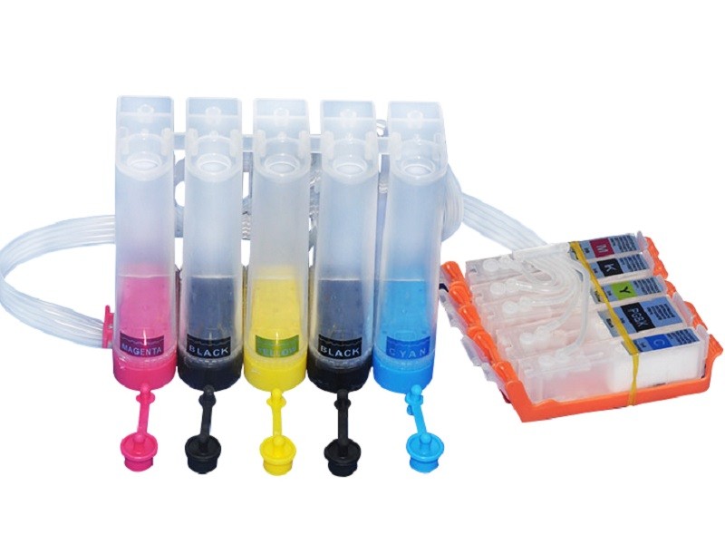 PP / ABS Repalcement Canon Unlimited Ink PGI170 CLI171 Ciss Five Colors
