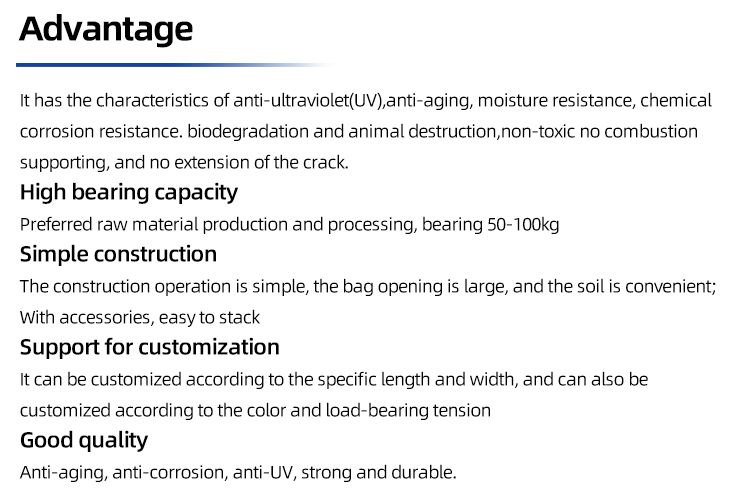 Industrial Design Style Made in Geobag for Environment Protection and Slope Greening