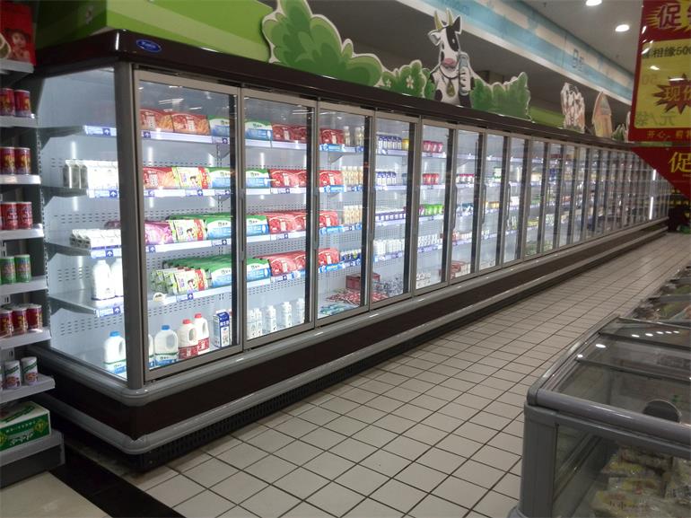 Custom Commercial Beverage Cooler , Commercial Drinks Fridge With Digital Controller