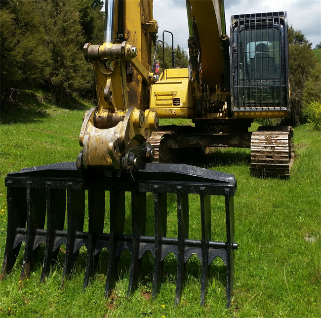 Customization Excavator Brush Rake SY75 SY85 SY115