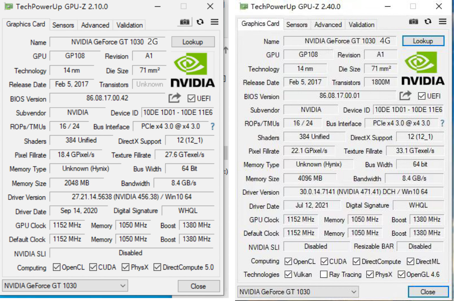 PCWINMAX Geforce GT 1030 4GB DDR4 GPU Original 1030 Chipset Graphics Video Card for Desktop