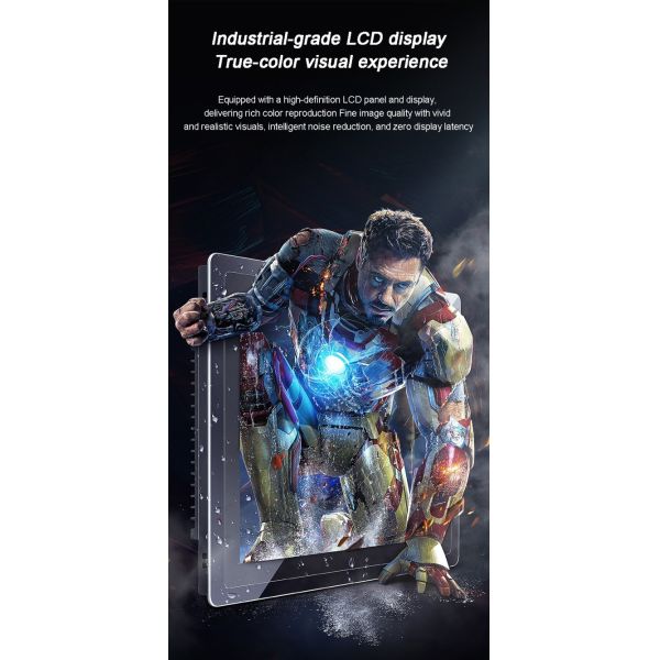 13.3 inch Touchscreen All-in-One PC Aluminum Alloy Case VGA Display 3G Linux Embedded Computer Kiosk Monitor Stock