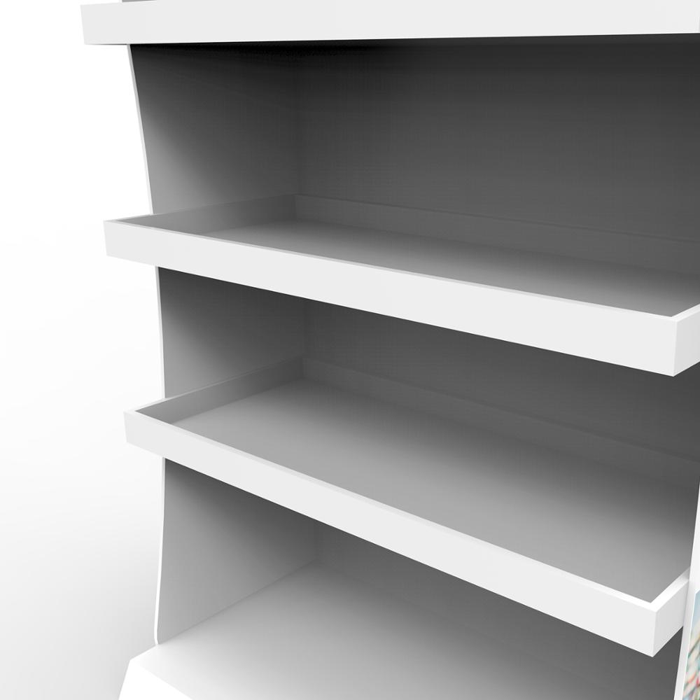 Fashion Wooden Retail Display Rack White Drug Wooden Display Shelf For Pharmacy