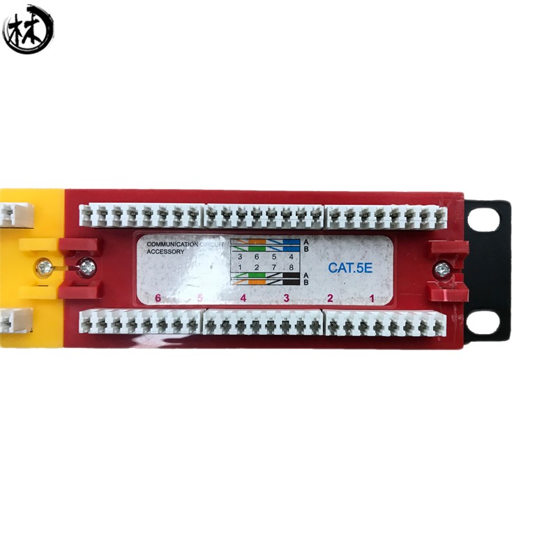 19" cat5eb utp 24 colourful port patch panel with cat5e cable cat5e rj45 for network cabinet