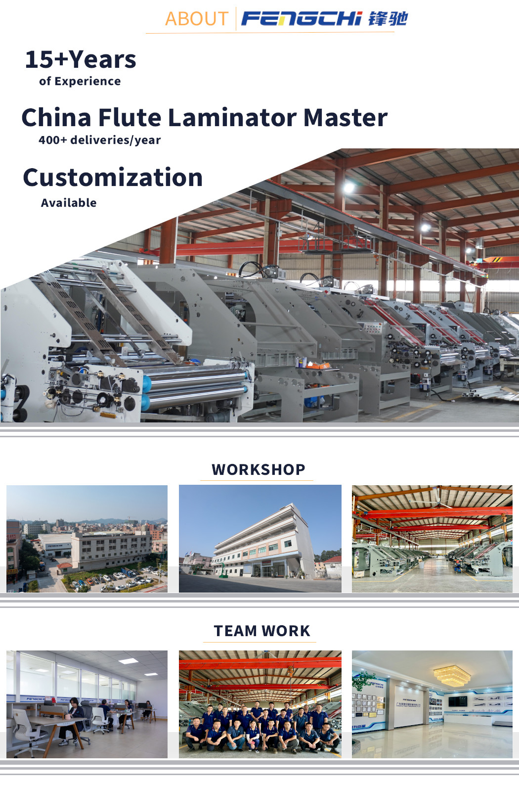 GW-1450L Automatic Flute Laminating Machine for Deformed Cardboard
