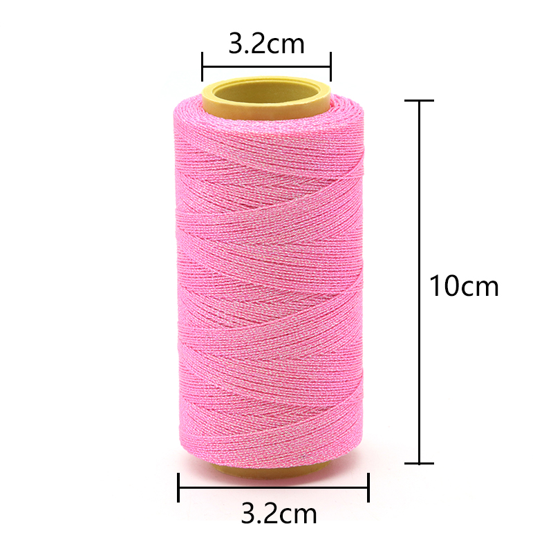 500m Polyester Magic Wax Thread 10 Vibrant Colors for Hand Knitting Boho Accessories