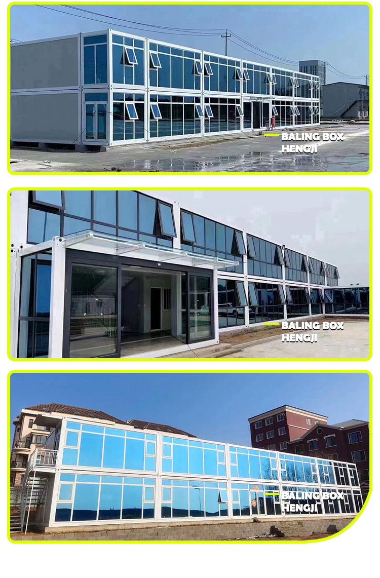 Wind Proof Quick Assembly Light Steel Frame Portable Detached Prefab Container House