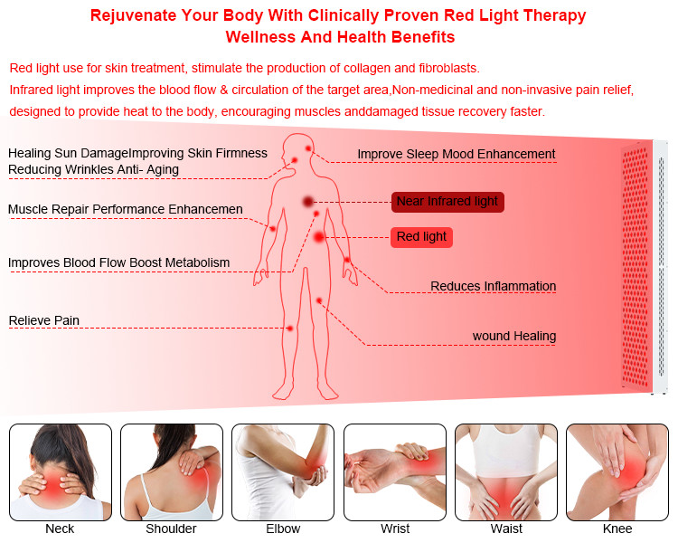 Professional 1500W Red Light Therapy Fat Loss Built in Timer