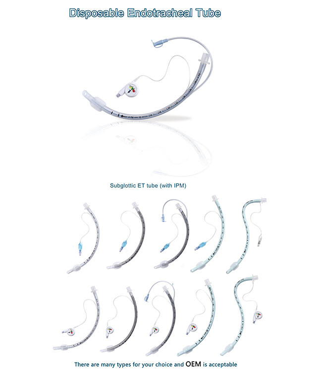 ODM Single Lumen Endotracheal Tubes Cuffed And Uncuffed