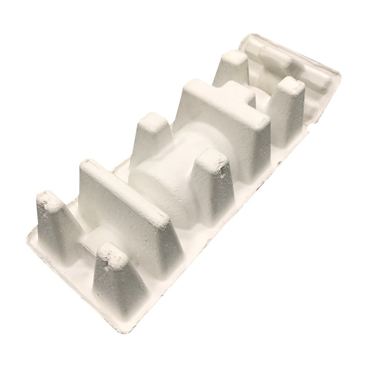 Molded Recycled Paper Tray Oilproof Biodegradable Cardboard Packaging