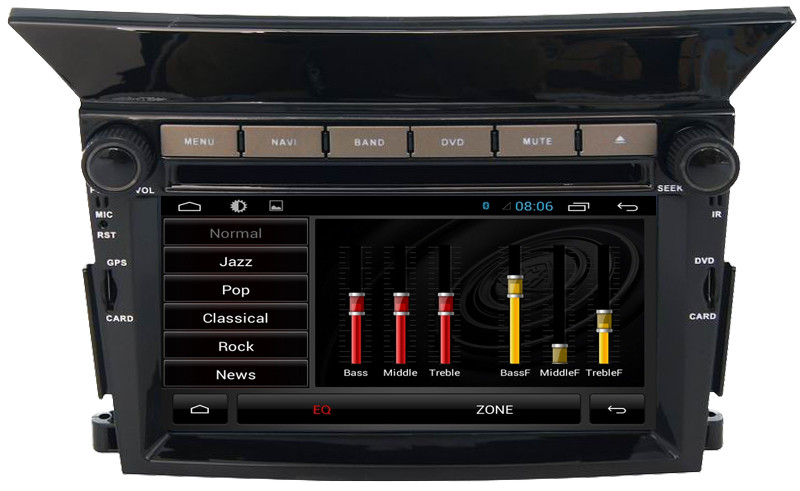 Ouchuangbo car navi dvd android 6.0 for Honda Pilot with SWC USB QUAD CORE A9 ,1.6GHz Frequency