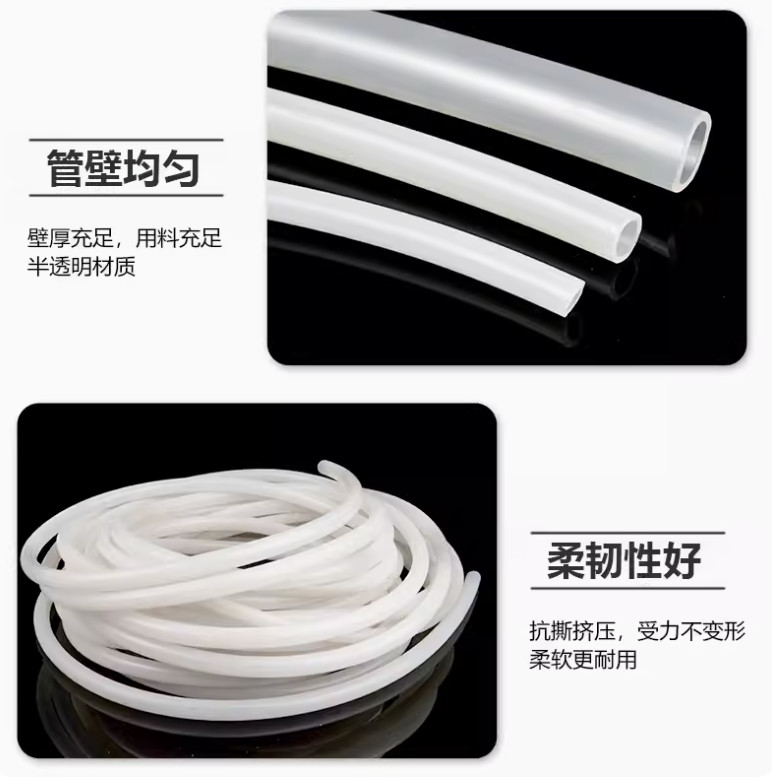 50shore A Hardness Silicone Tube Extrusion 1.5 Inch High Temperature