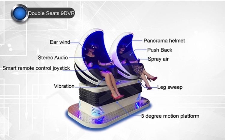 360 Degree Virtual Range Simulator , Egg Chair Child Virtual Reality Game Machine