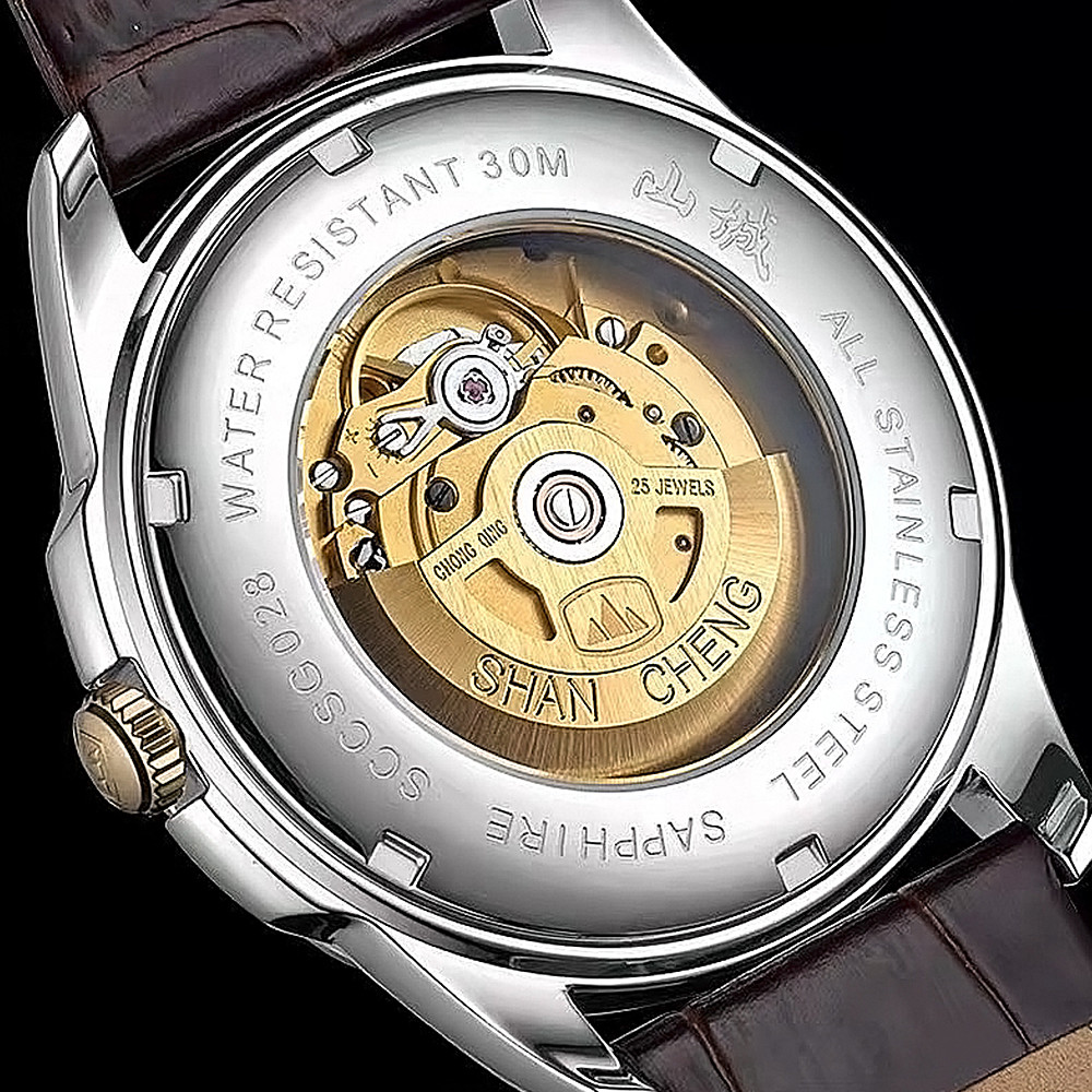 Automatic Date Full Screw Stainless Steel Mens Watches PT5000 Mechanical