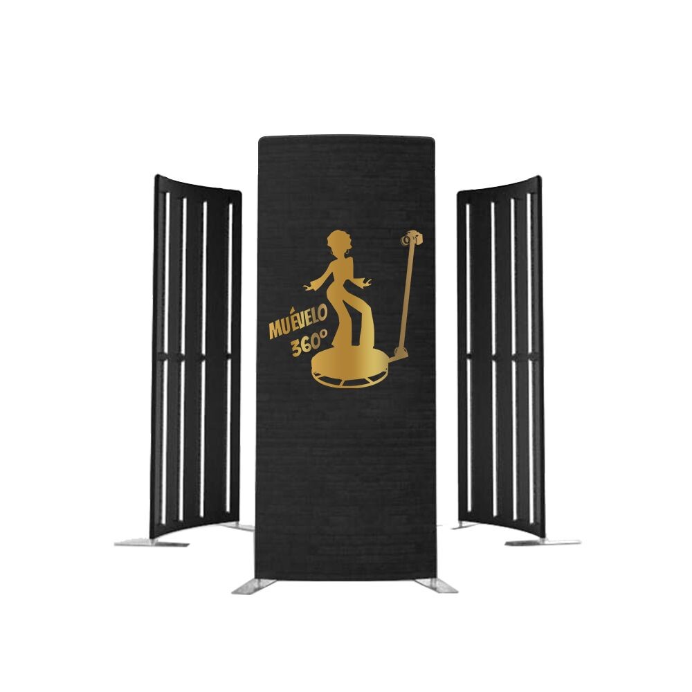 Aluminum Tension Fabric Exhibition 360 Photo Booth Enclosure Backdrop Portable Modern